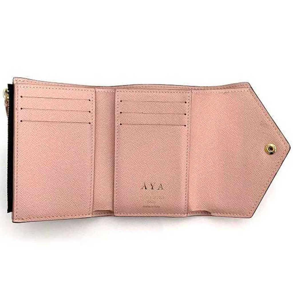 Louis Vuitton Brown Monogram Pink Rose Ballerine Monogram Wallet (Tri-Fold) (Pre-Owned)