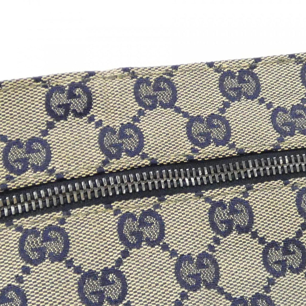 Gucci Beige Navy Gg Canvas Fanny Pack (Pre-Owned)