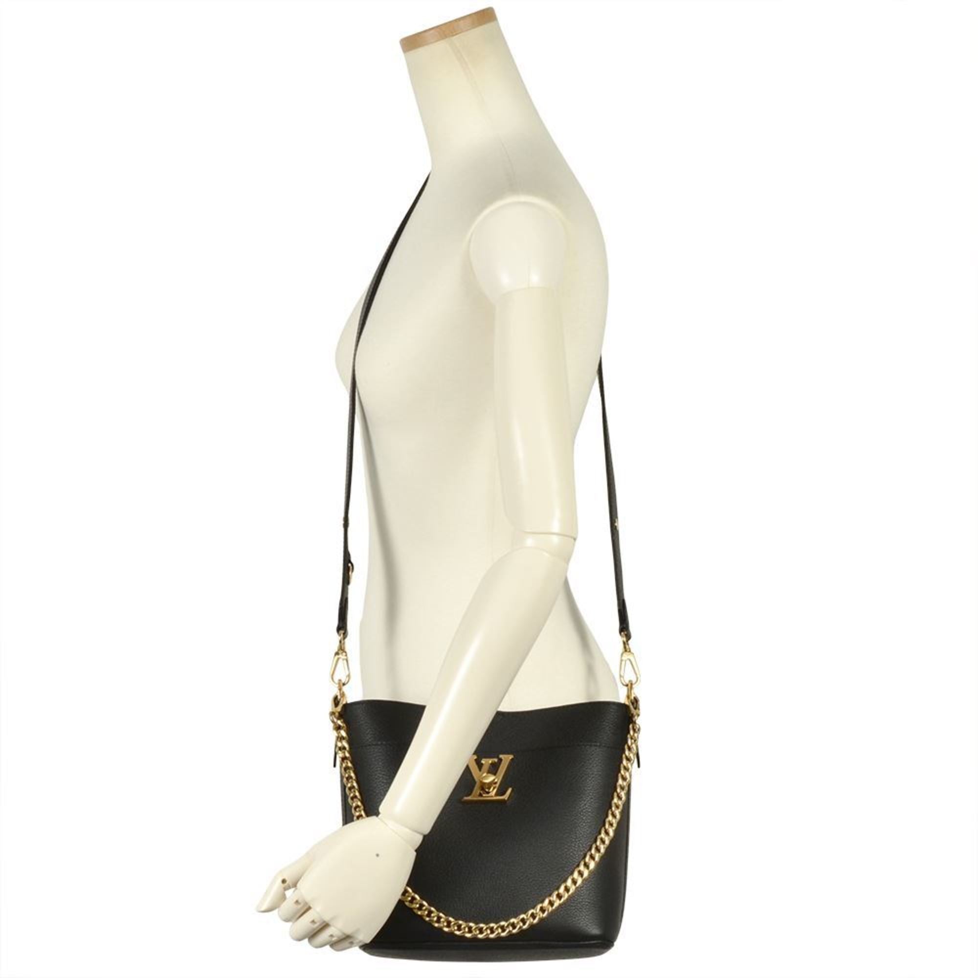 Louis Vuitton Black Noir Leather Shoulder Bag (Pre-Owned)