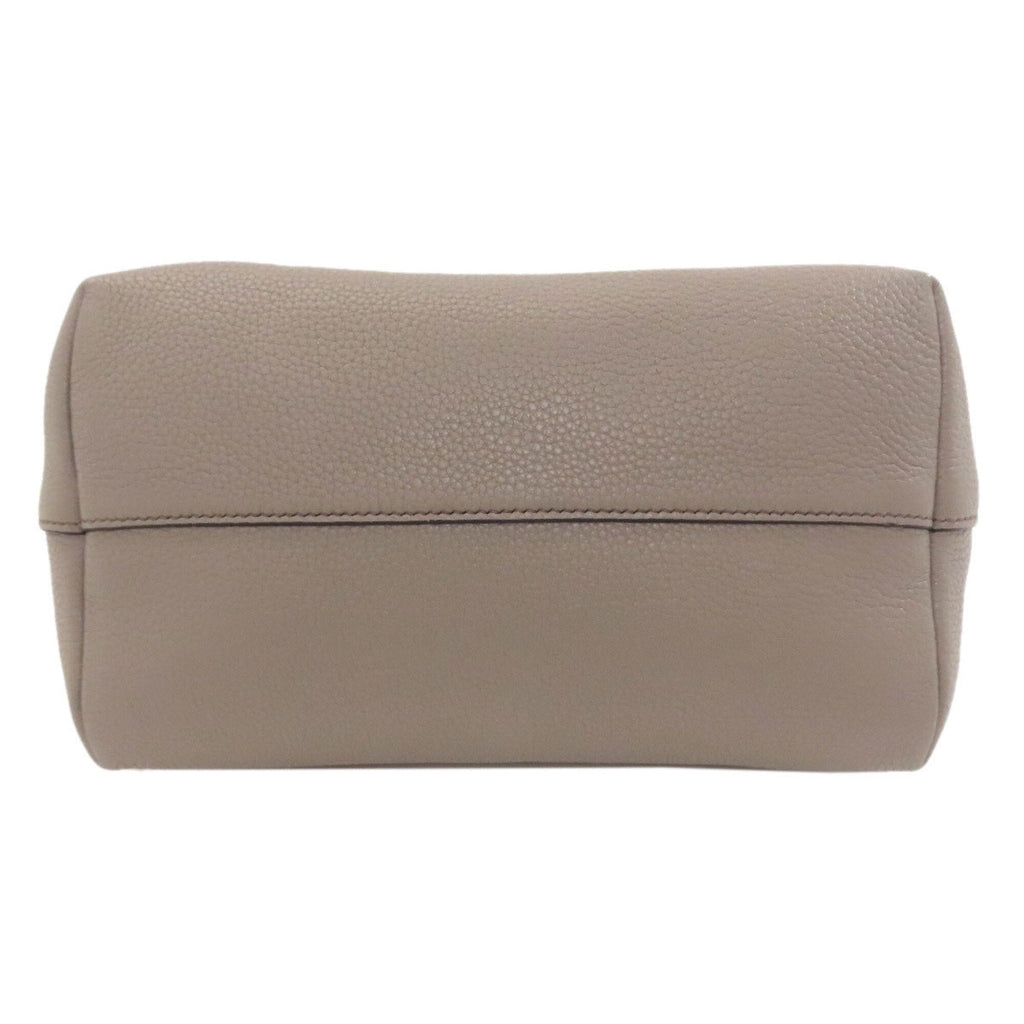 Prada Gray Leather Handbag (Pre-Owned)