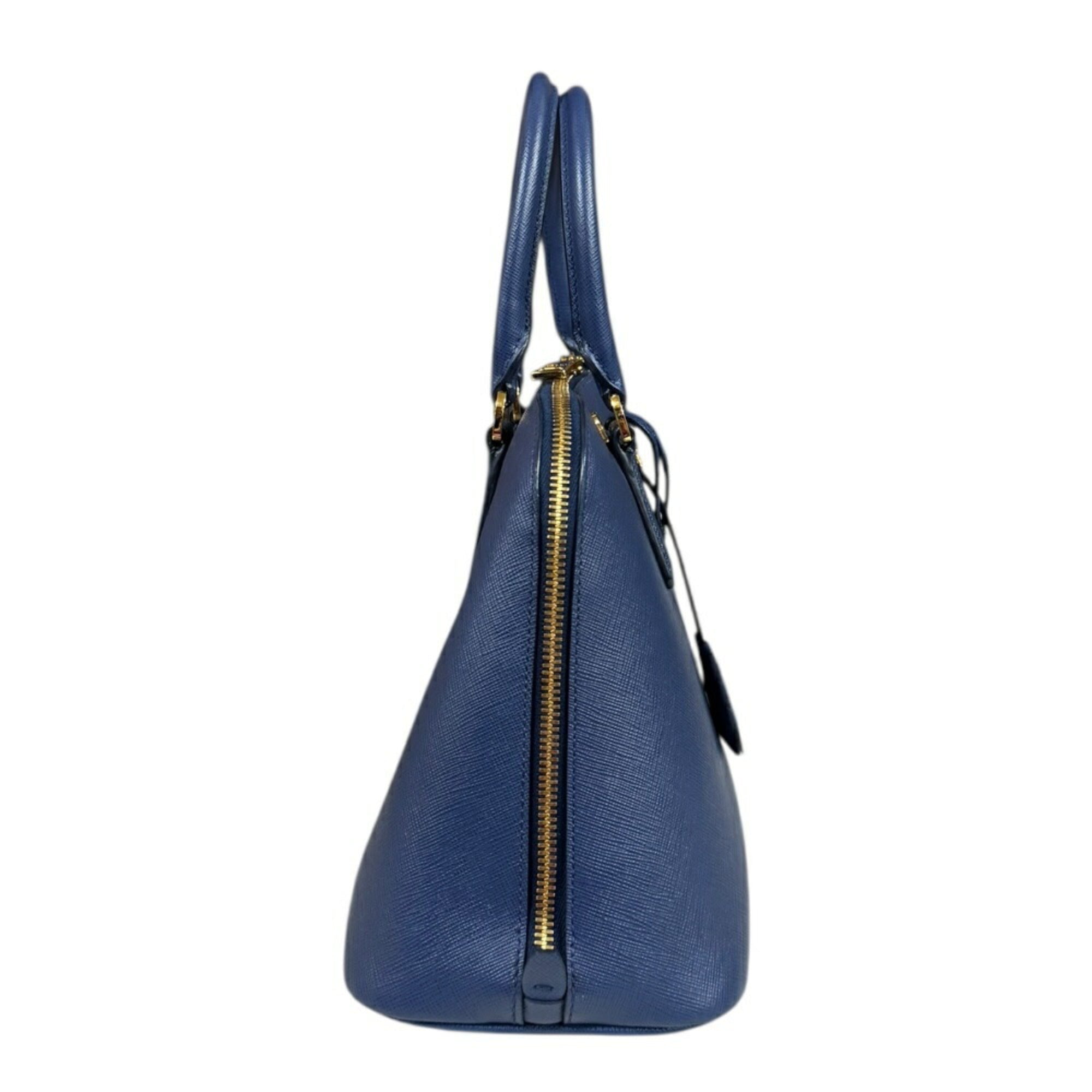 Prada Blue Leather Shoulder Bag (Pre-Owned)