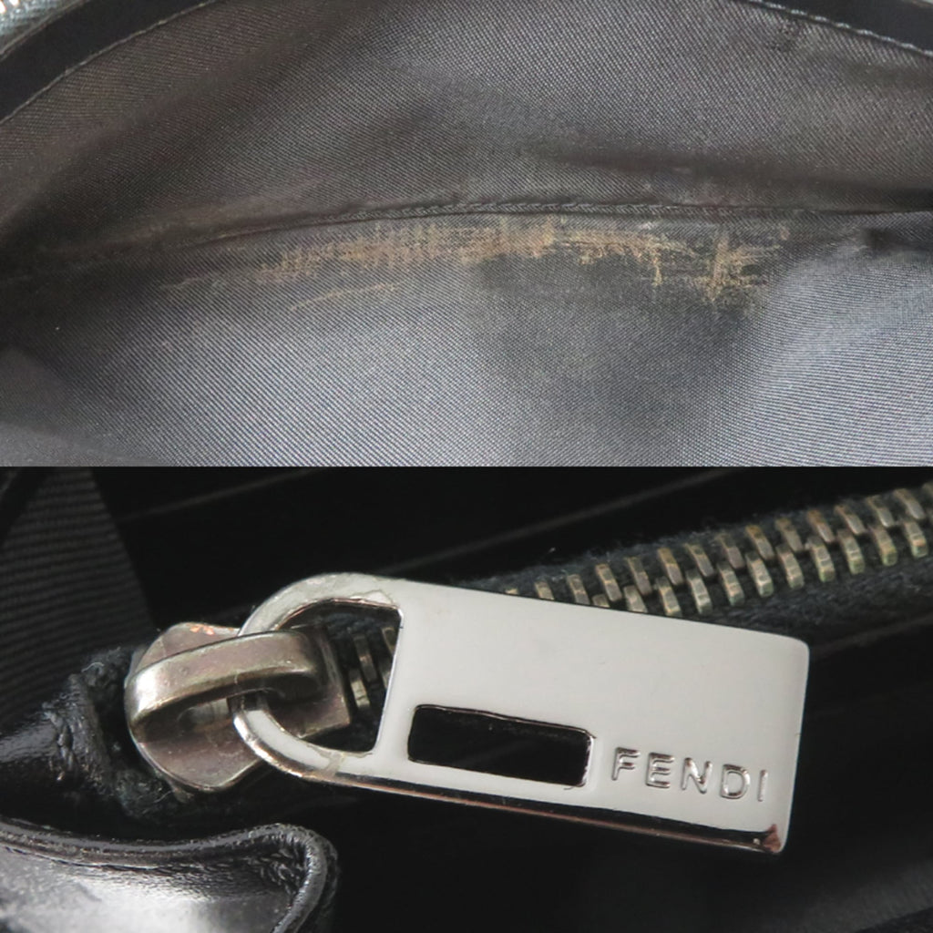Fendi Brown Canvas Leather Long Wallet (Bi-Fold) (Pre-Owned)