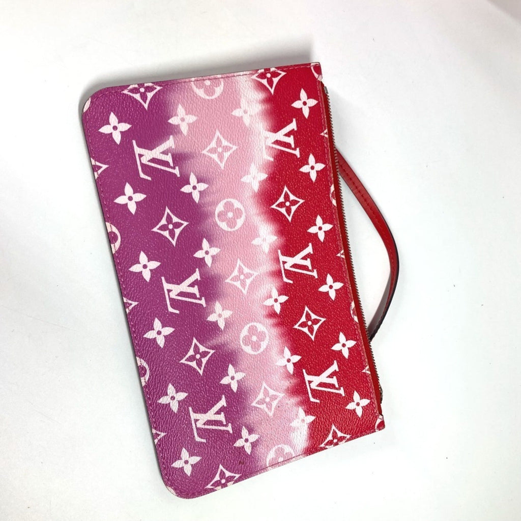 Louis Vuitton Pink Red Color Canvas Shoulder Bag Tote Bag (Pre-Owned)