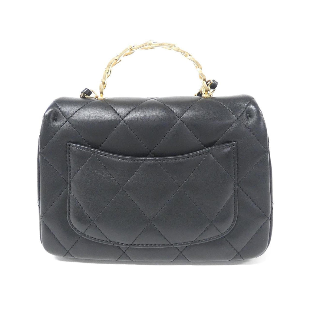 Chanel Black Leather Handbag (Pre-Owned)