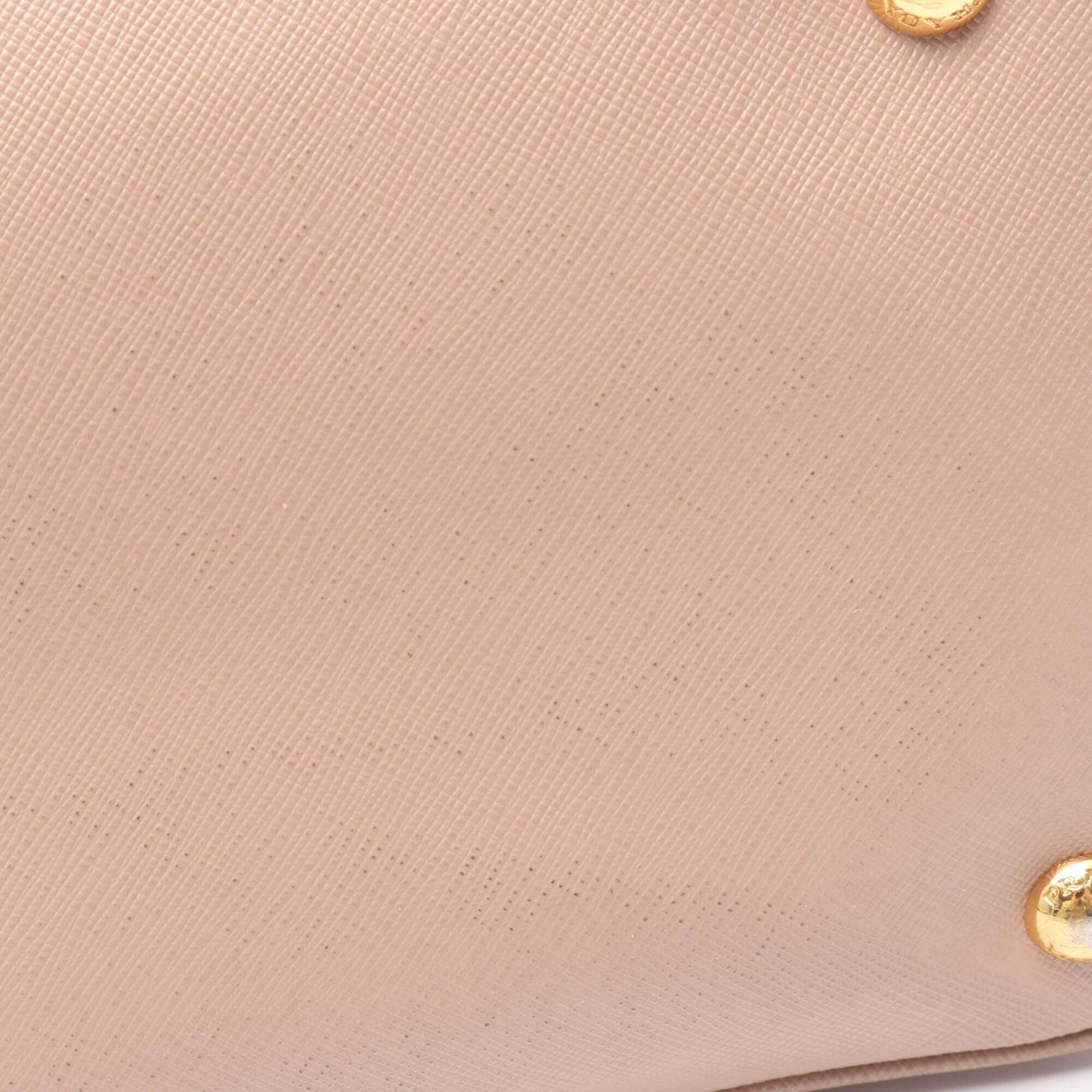 Prada Pink Saffiano Triangle Handbag (Pre-Owned)