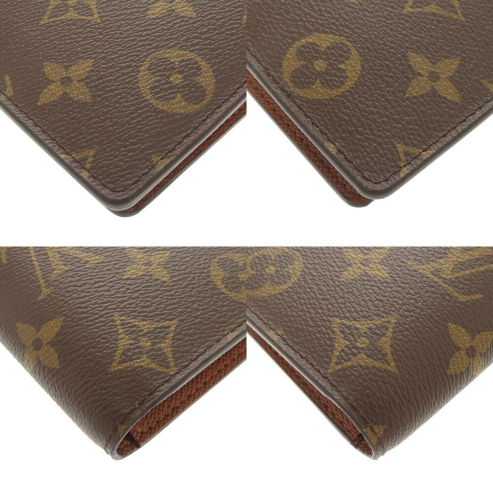 Louis Vuitton Brown Monogram Long Wallet (Bi-Fold) (Pre-Owned)