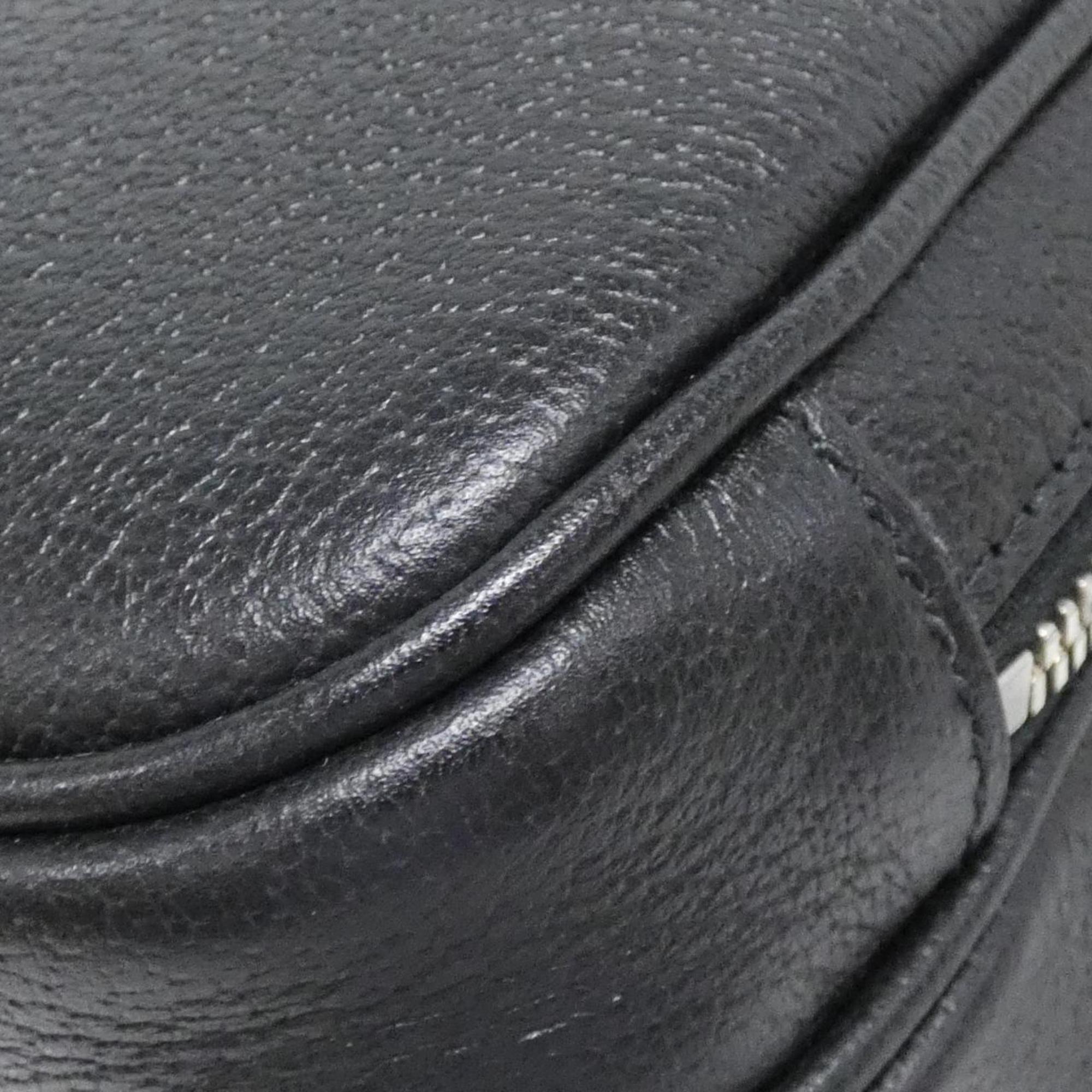 Gucci Black Gg Supreme Leather Backpack (Pre-Owned)
