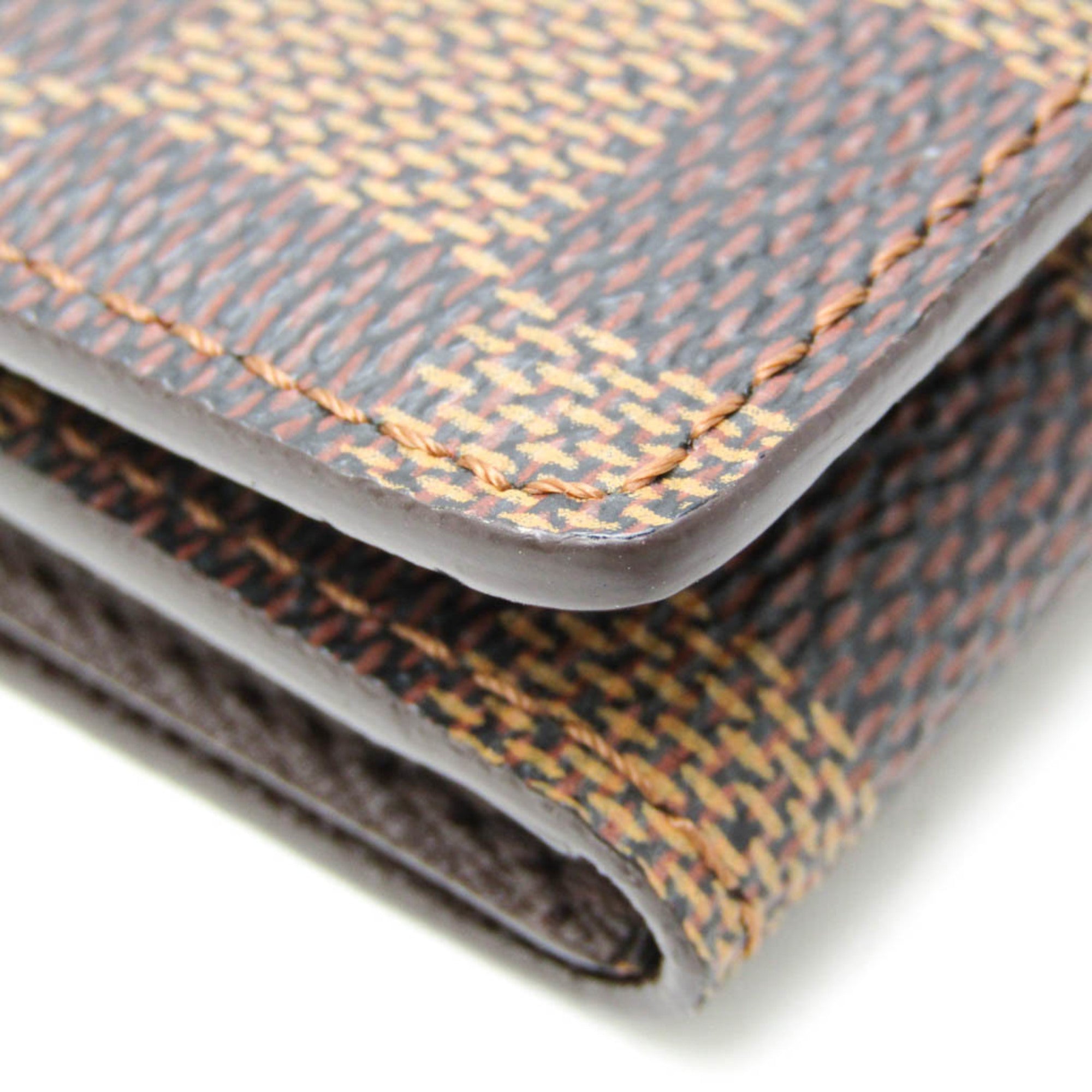Louis Vuitton Damier Ebene Damier Canvas Coin Purse/Coin Case (Pre-Owned)
