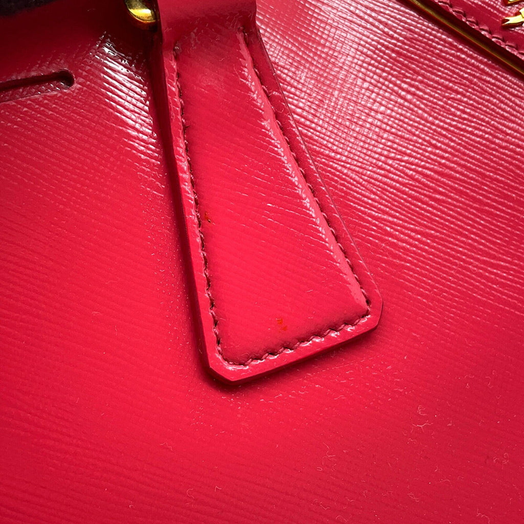 Prada Pink Leather Handbag Shoulder Bag (Pre-Owned)