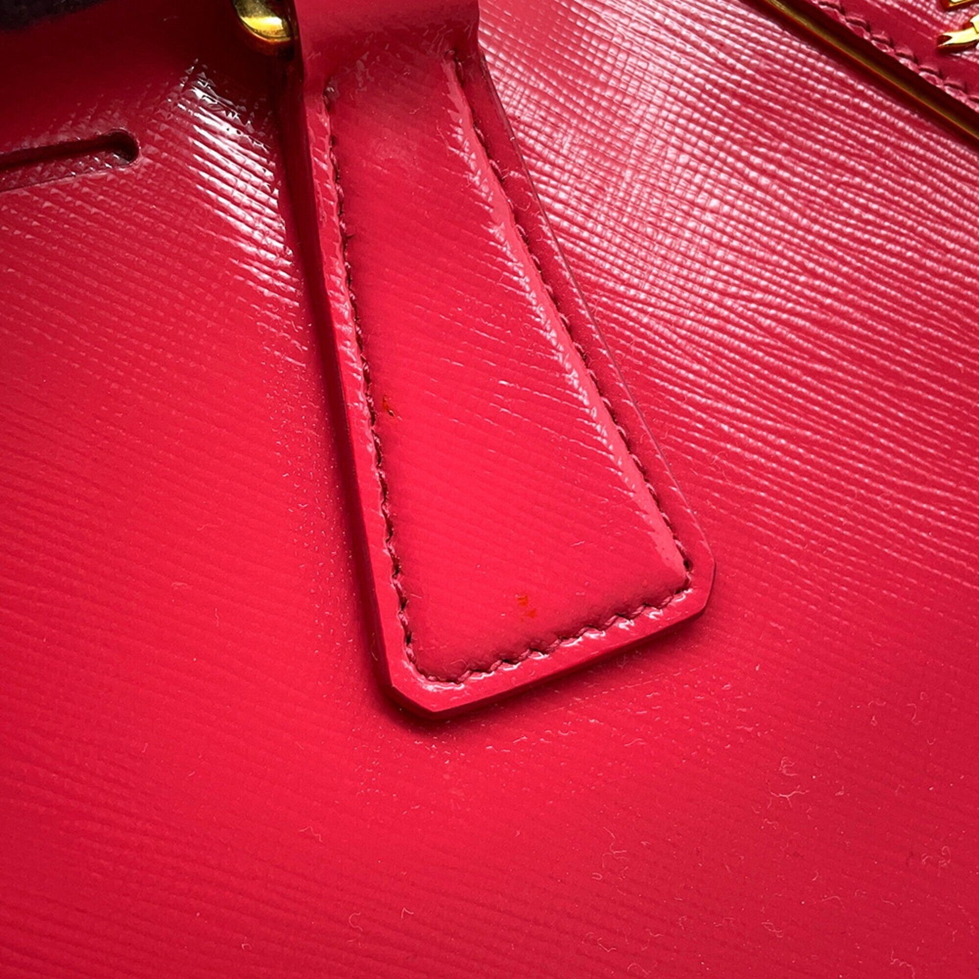 Prada Pink Leather Handbag Shoulder Bag (Pre-Owned)