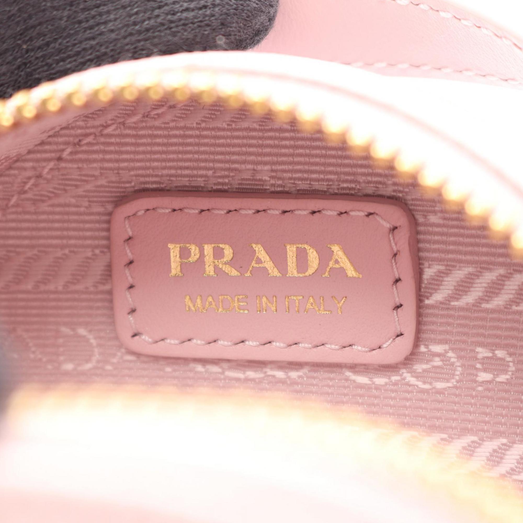 Prada Pink Saffiano Triangle Pouch Shoulder Bag (Pre-Owned)