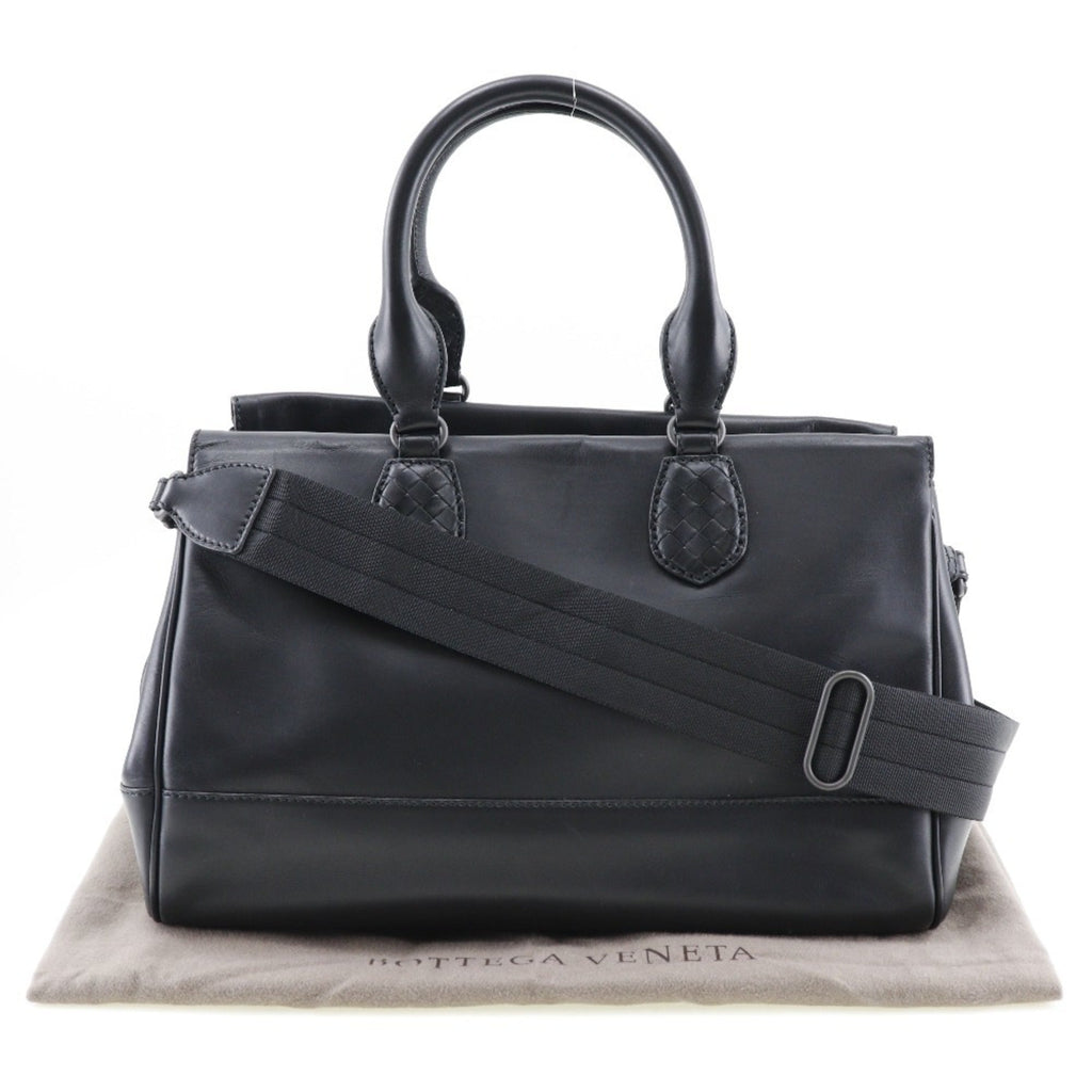 Bottega Veneta Black Leather Handbag (Pre-Owned)