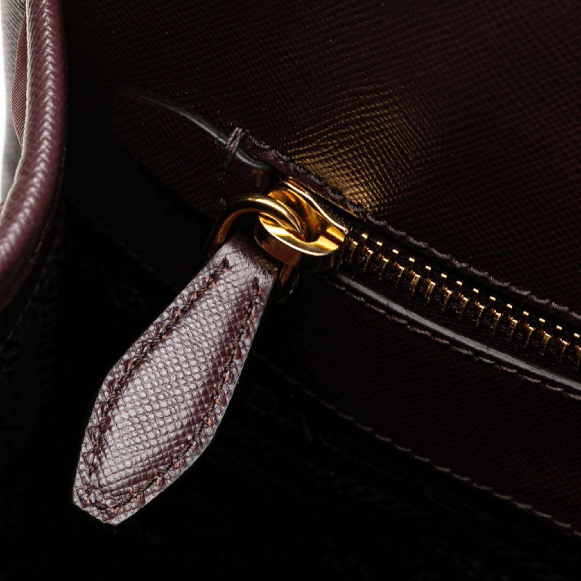 Prada Purple Nylon Leather Handbag Shoulder Bag (Pre-Owned)