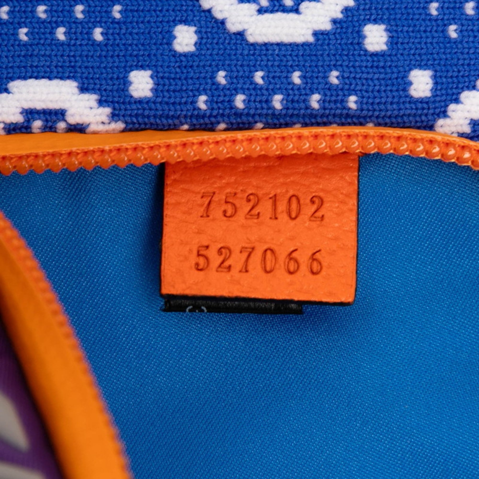 Gucci Blue Orange Purple Nylon Rubber Sling Bag (Pre-Owned)