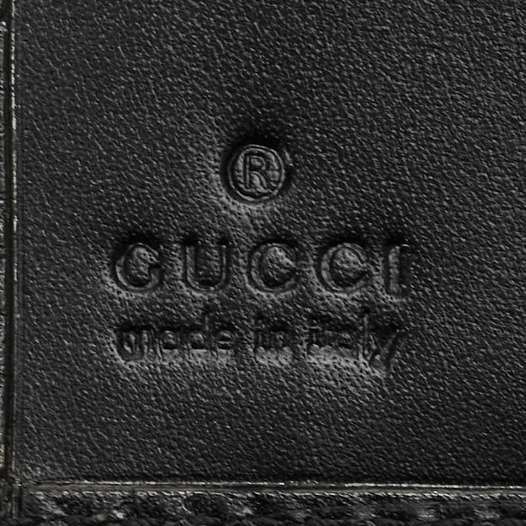 Gucci Black Leather Long Wallet (Bi-Fold) (Pre-Owned)