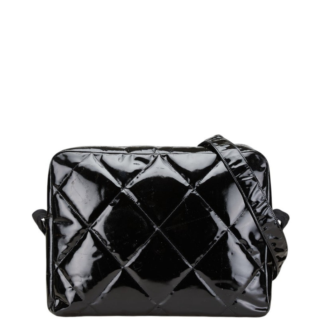 Chanel Black Patent Leather Shoulder Bag (Pre-Owned)