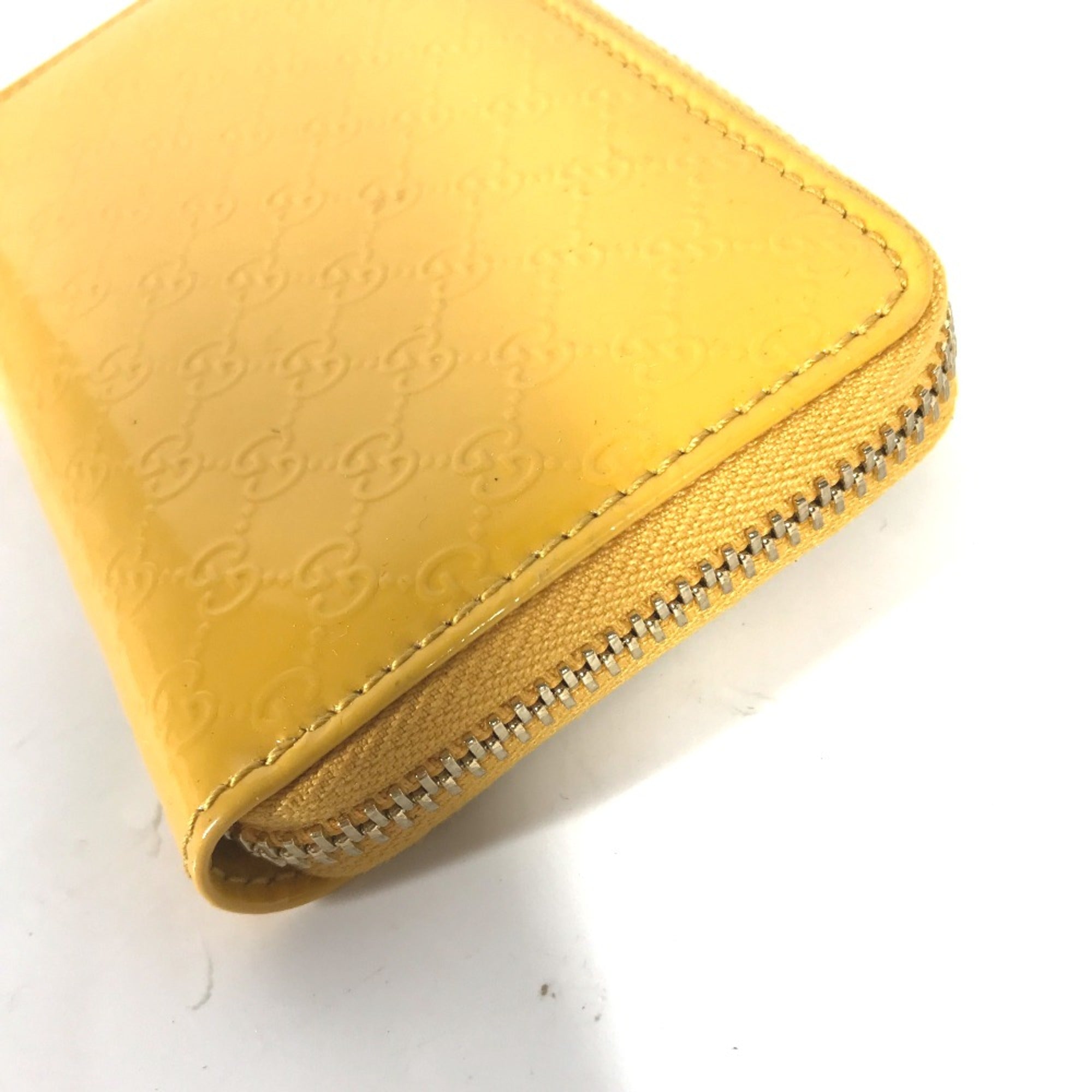 Gucci Yellow Patent Leather Coin Purse/Coin Case (Pre-Owned)