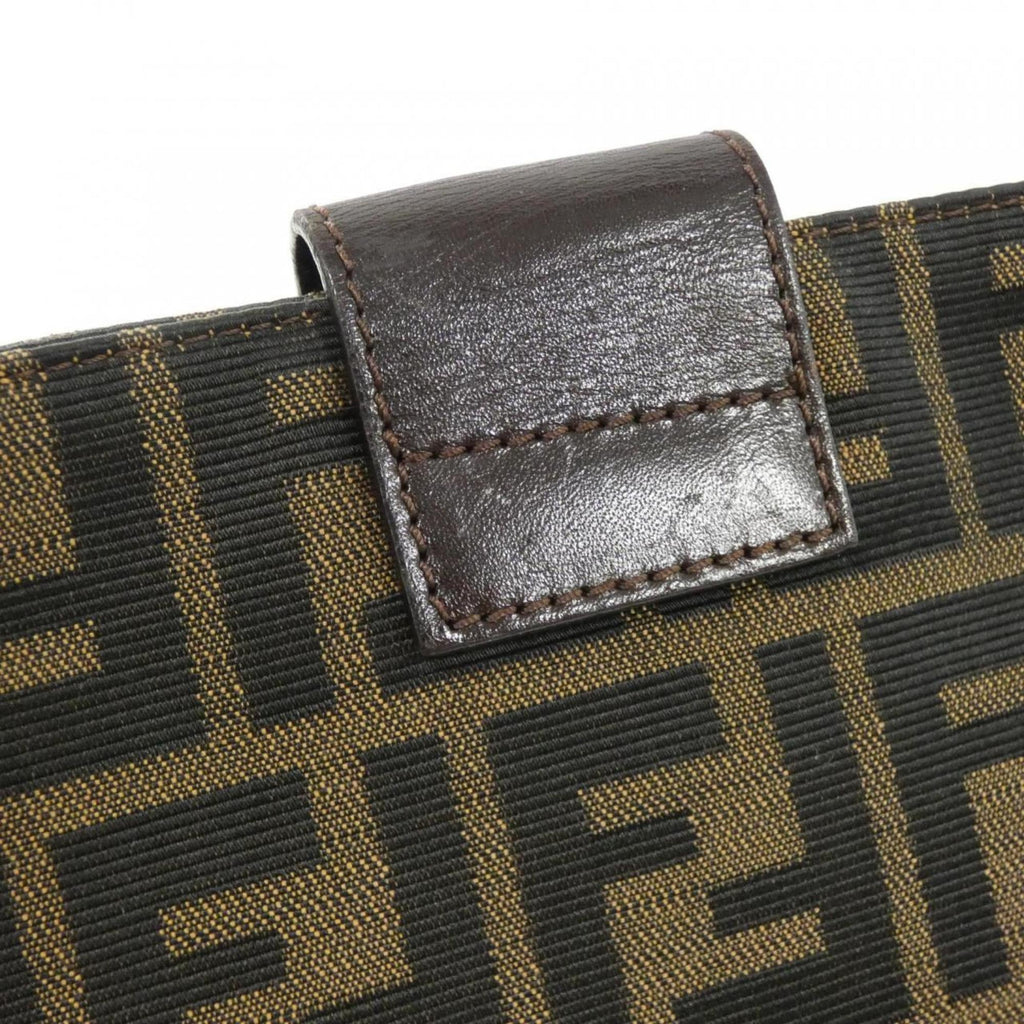 Fendi Brown Canvas Shoulder Bag (Pre-Owned)