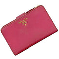 Prada Pink Saffiano Metal Wallet (Bi-Fold) (Pre-Owned)
