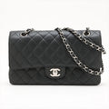 Chanel Matelasse Black Leather Shoulder Bag (Pre-Owned)