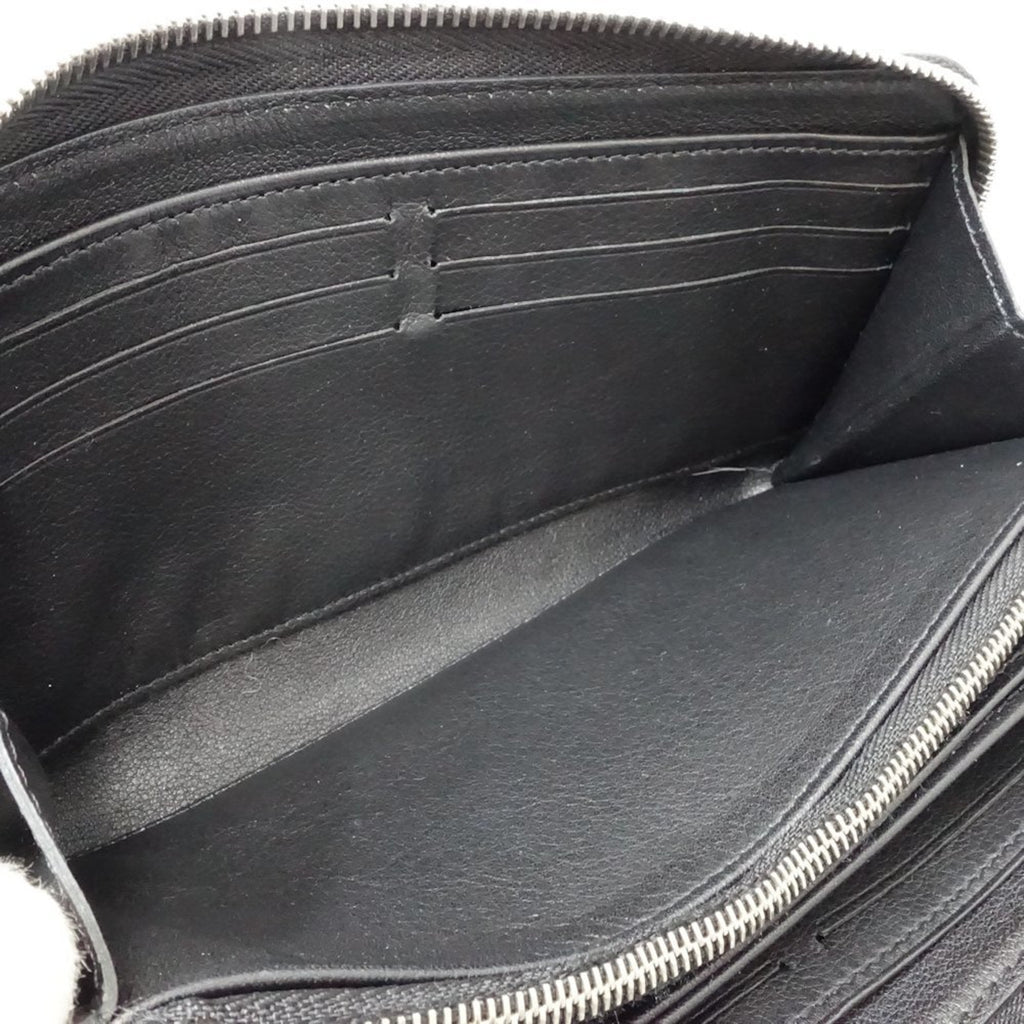 Louis Vuitton Noir Leather Coin Purse/Coin Case (Pre-Owned)