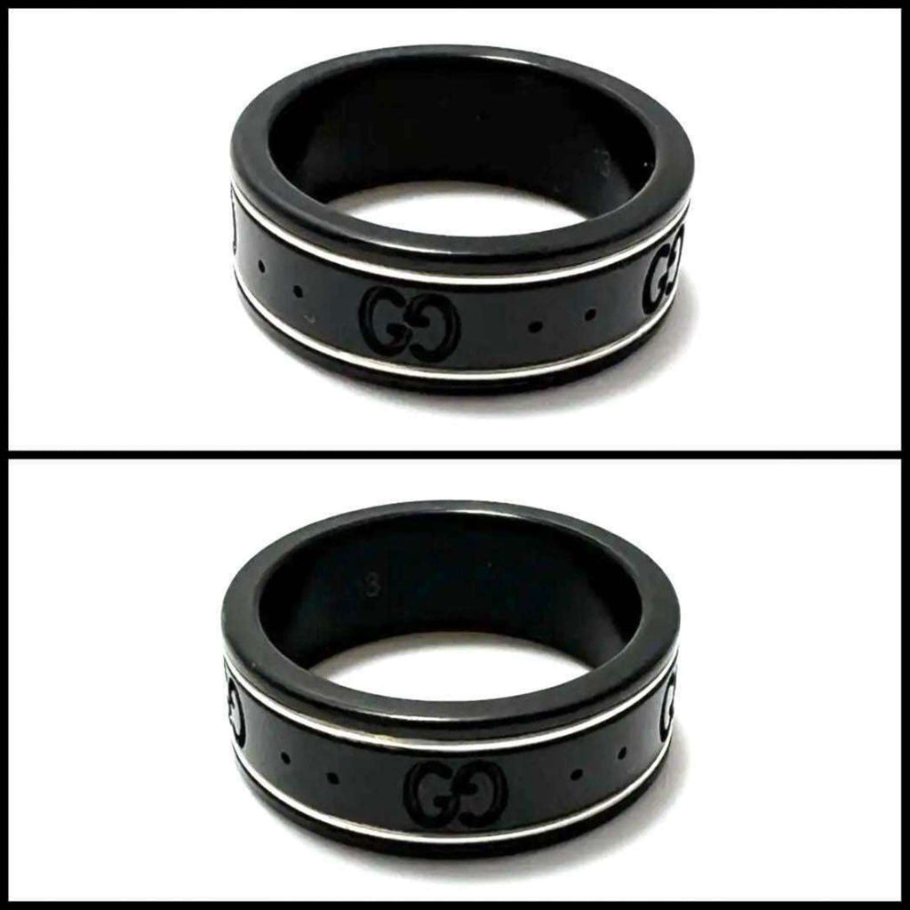 Gucci White Gold (18K) Ceramic Band Ring (Pre-Owned)