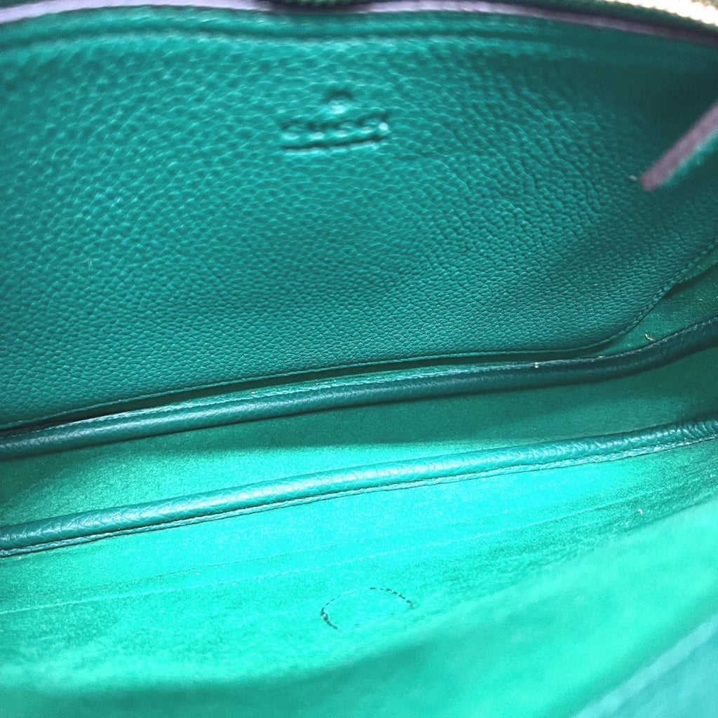 Gucci Green Leather Shoulder Bag (Pre-Owned)