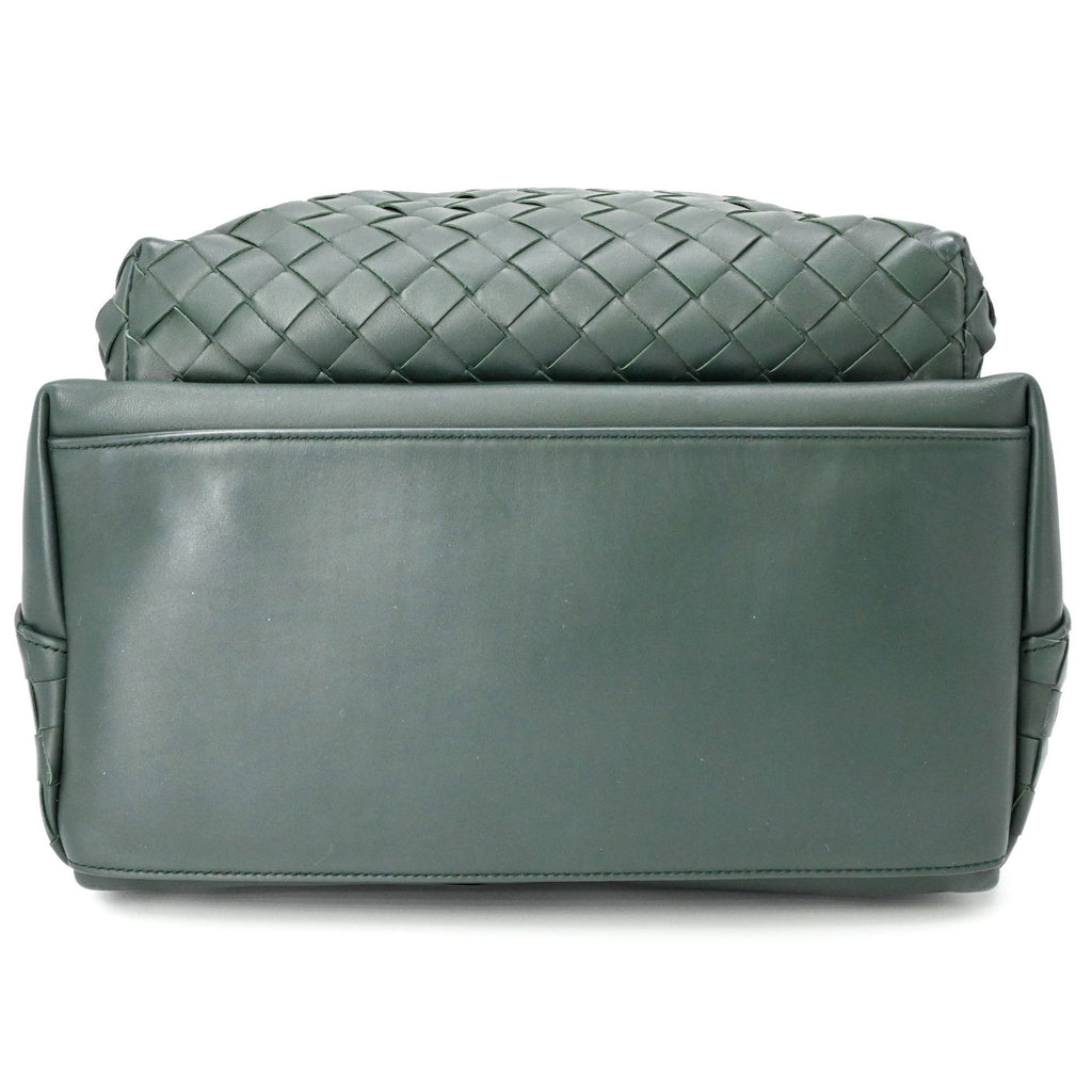 Bottega Veneta Green Intrecciato Backpack (Pre-Owned)