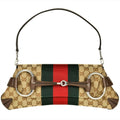 Gucci Beige Gg Canvas Handbag (Pre-Owned)