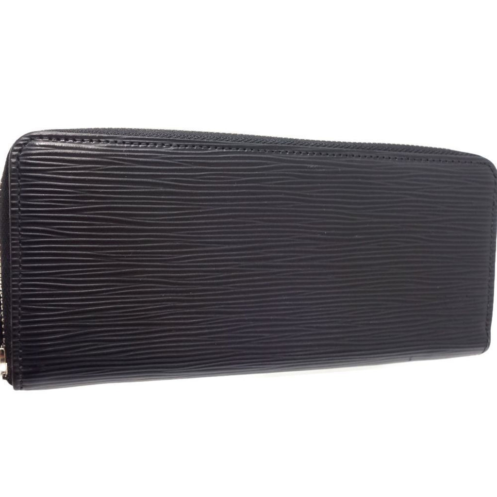 Louis Vuitton Noir Leather Coin Purse/Coin Case (Pre-Owned)