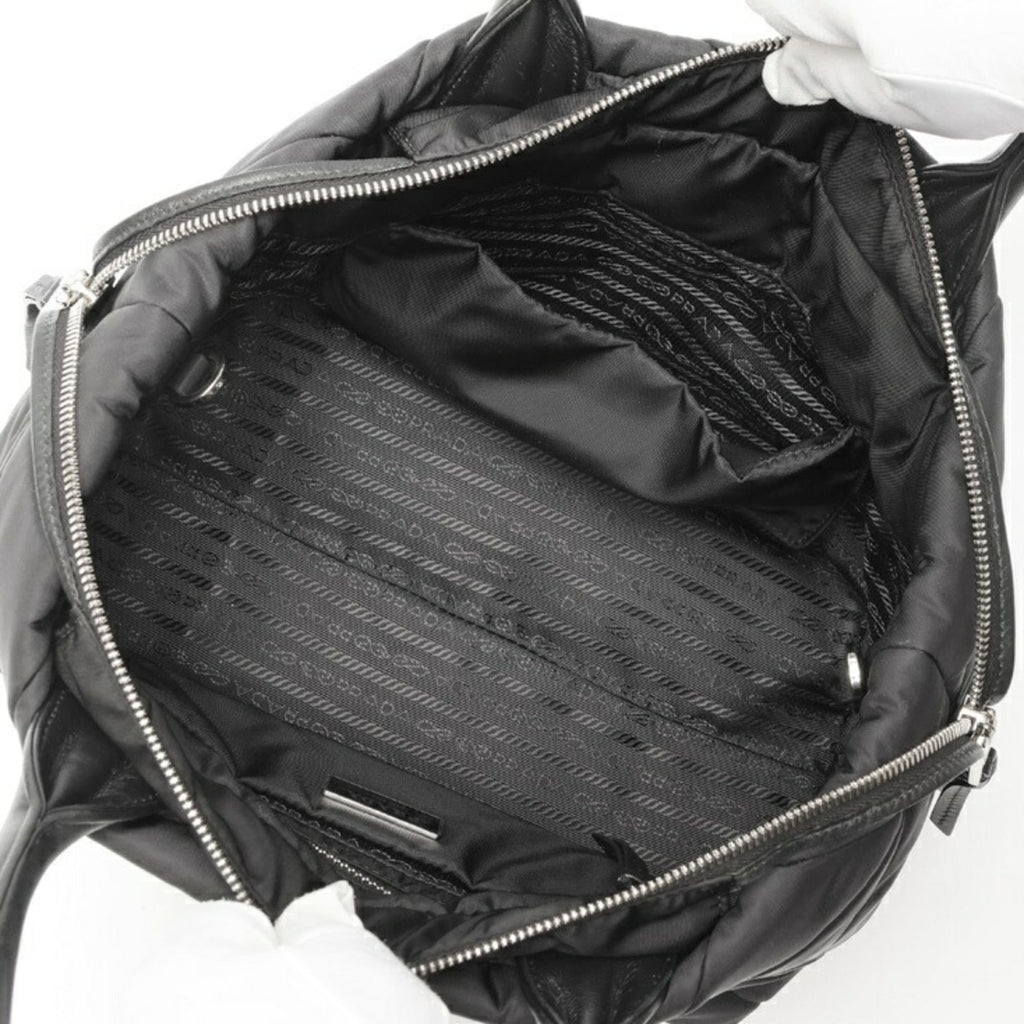 Prada Black Nylon Tote Bag (Pre-Owned)