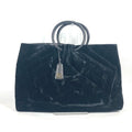 Chanel Black Leather Handbag Tote Bag (Pre-Owned)