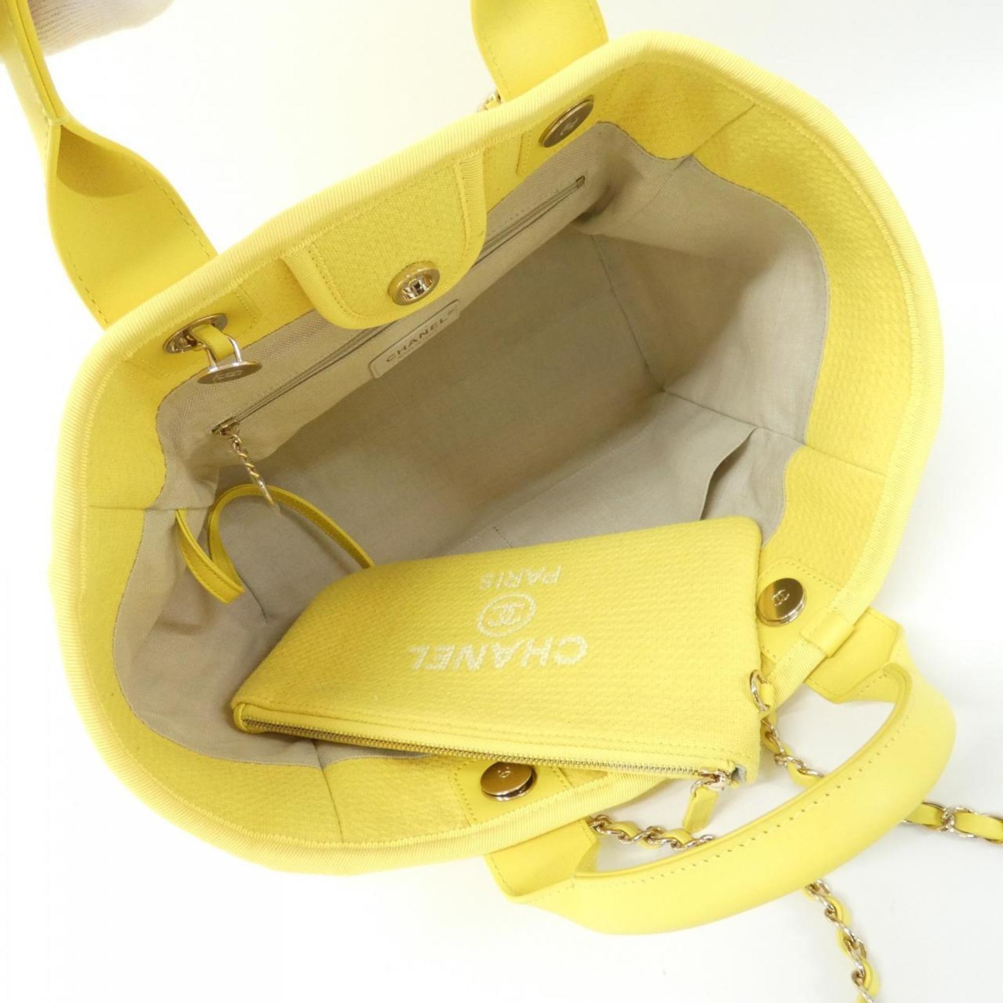Chanel Yellow Handbag Pouch (Pre-Owned)