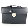 Gucci Black Leather Briefcase Handbag (Pre-Owned)