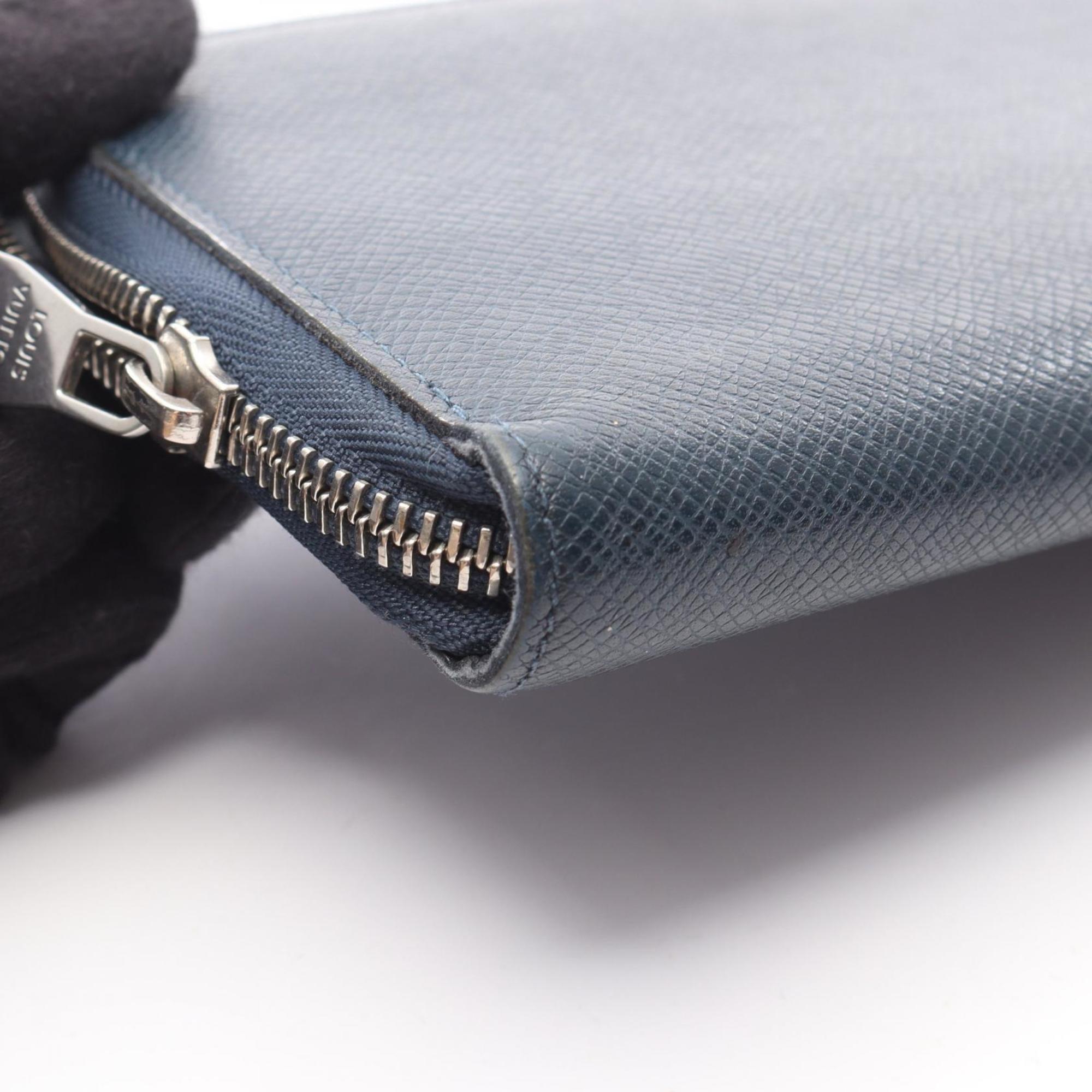 Louis Vuitton Navy Ocean Taiga Leather Long Wallet (Bi-Fold) (Pre-Owned)