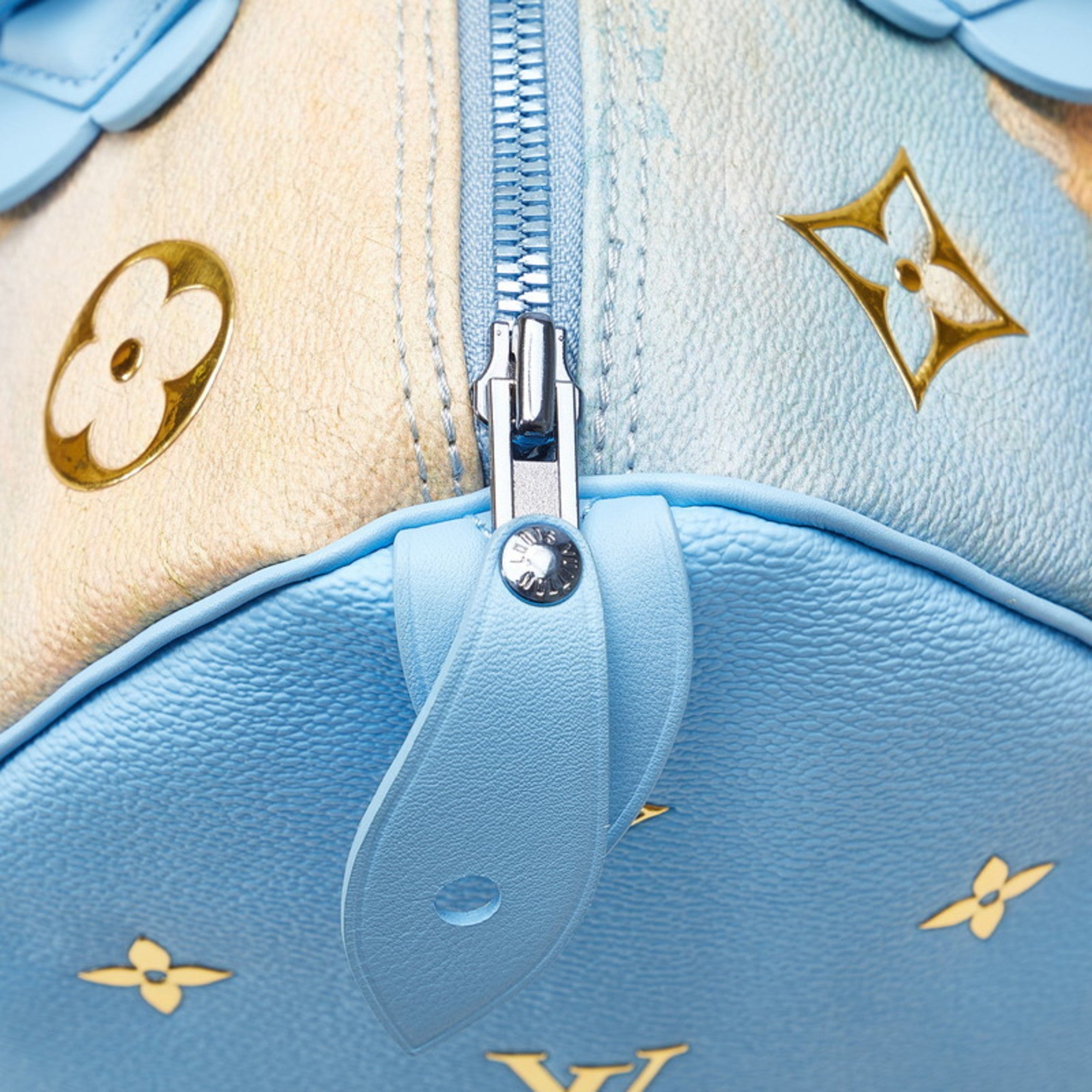 Louis Vuitton Blue Multi-Color Pvc Leather Handbag (Pre-Owned)