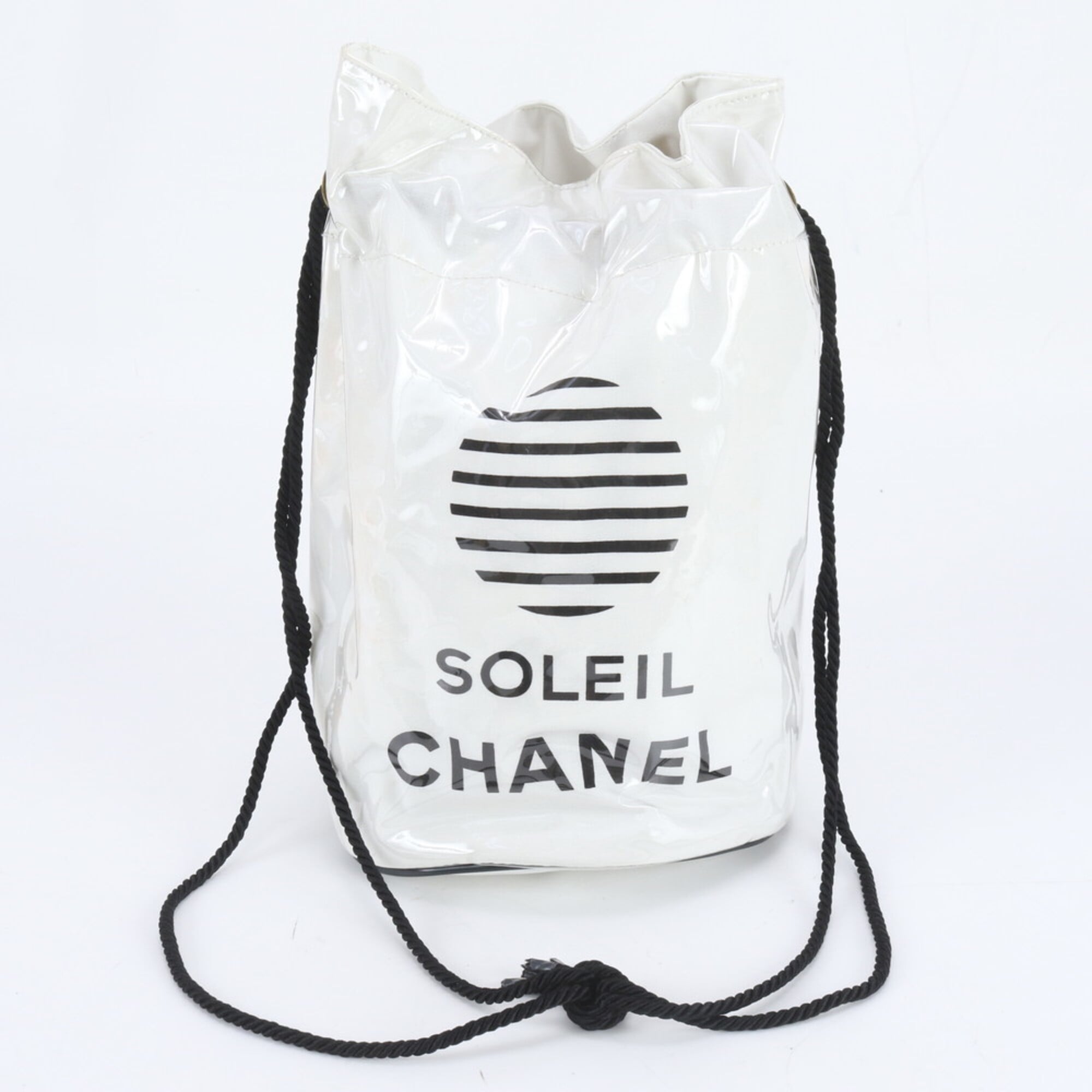 Chanel Black White Handbag Shoulder Bag (Pre-Owned)