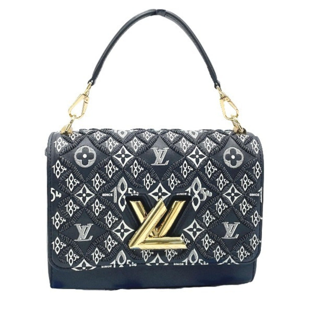 Louis Vuitton Black Leather Shoulder Bag (Pre-Owned)