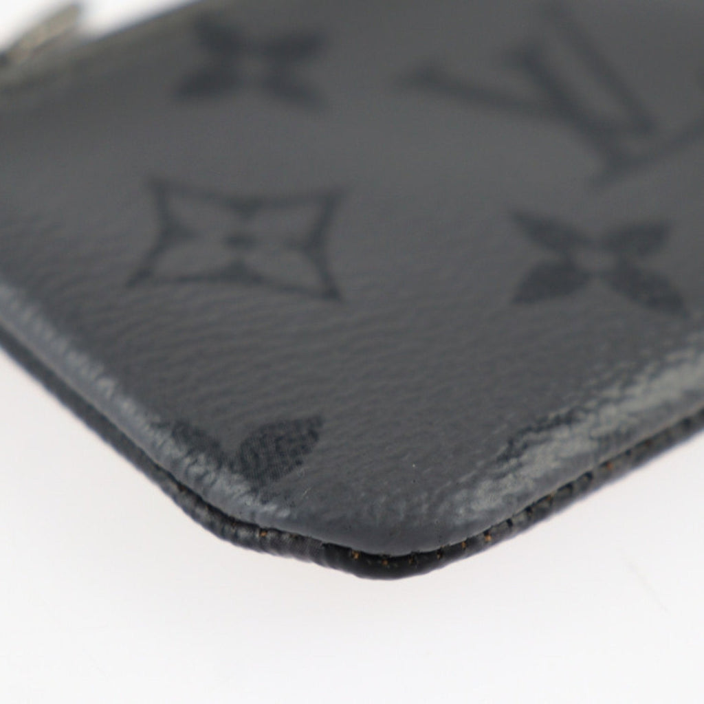 Louis Vuitton Black Gray Pvc Leather Coin Purse/Coin Case (Pre-Owned)
