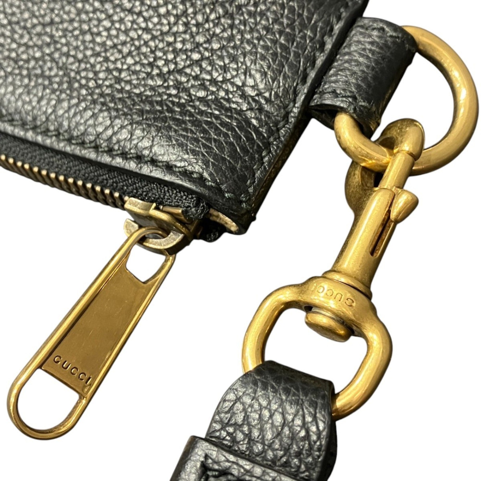 Gucci Black Leather Clutch Bag (Pre-Owned)