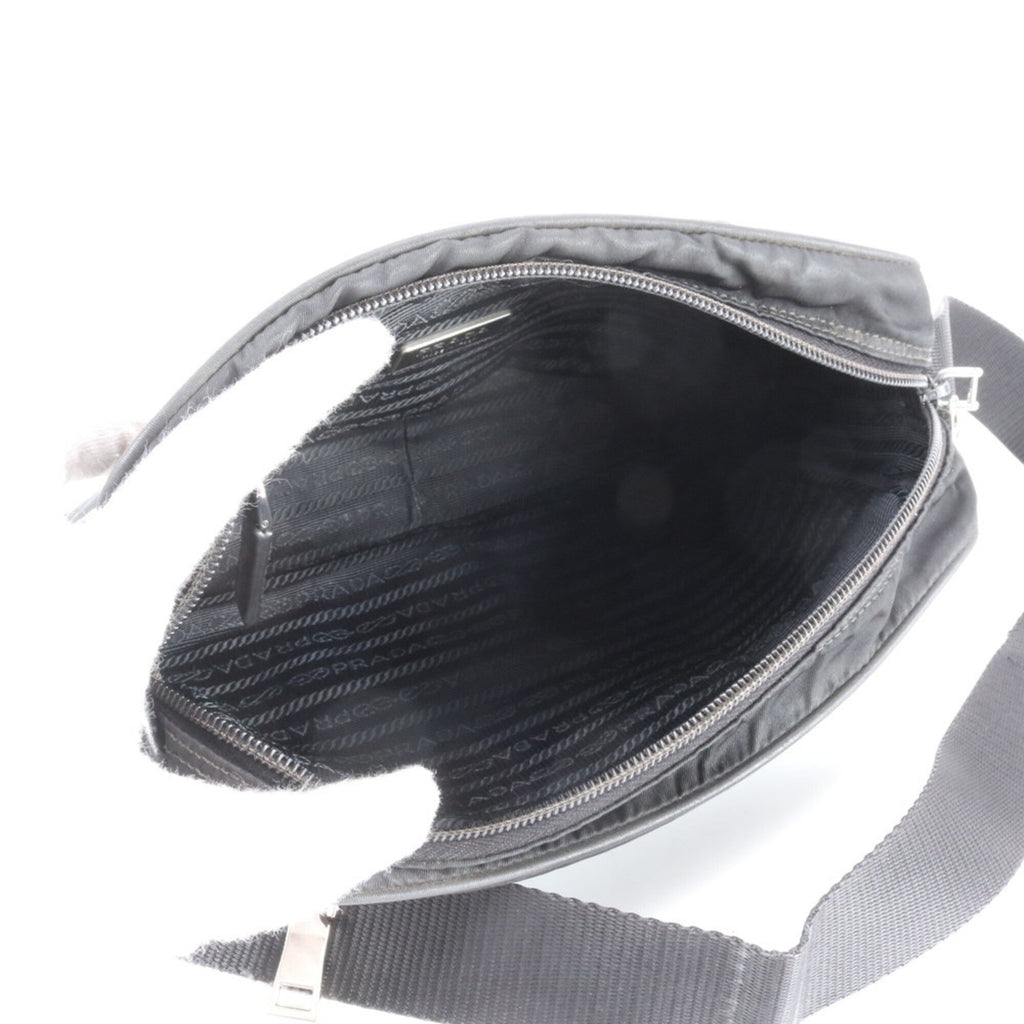 Prada Black Nylon Leather Shoulder Bag (Pre-Owned)