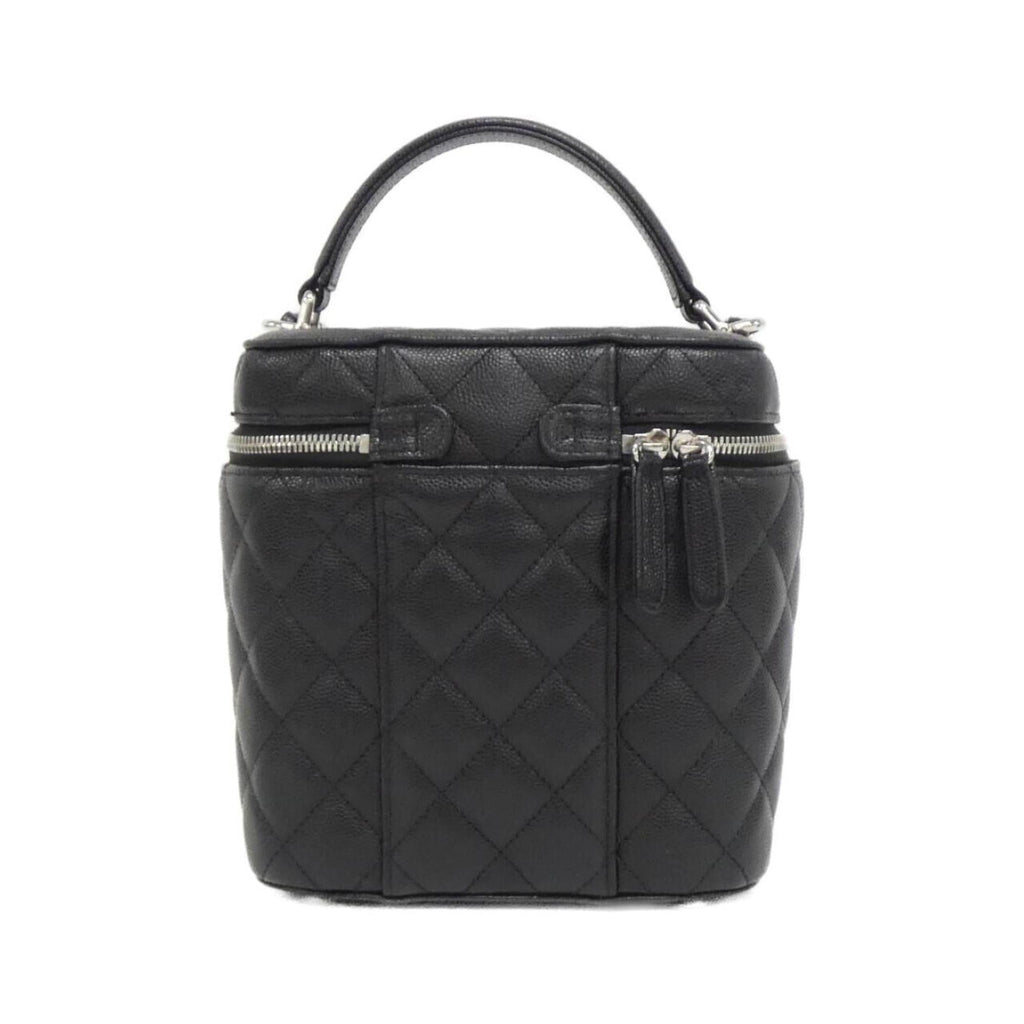 Chanel Black Grained Calfskin Shoulder Bag (Pre-Owned)