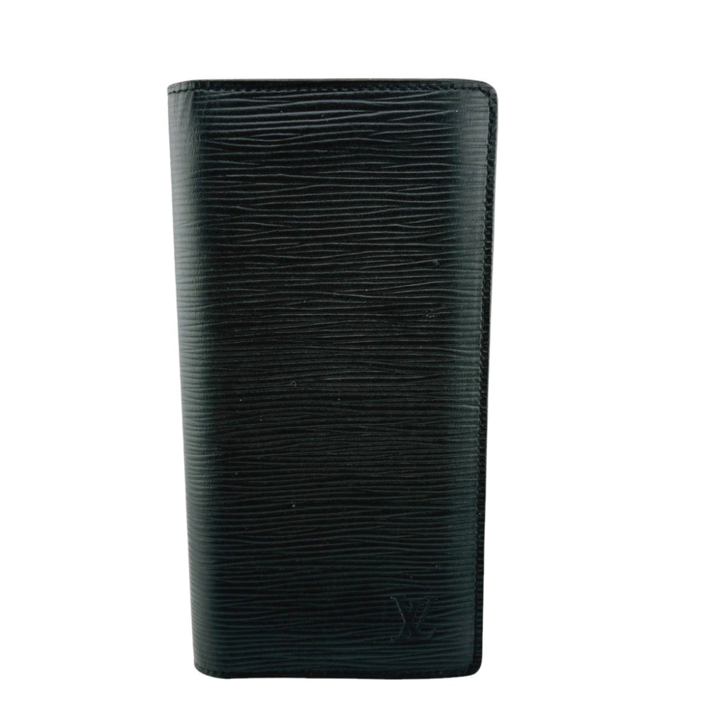 Louis Vuitton Black Noir Epi Leather Long Wallet (Bi-Fold) (Pre-Owned)