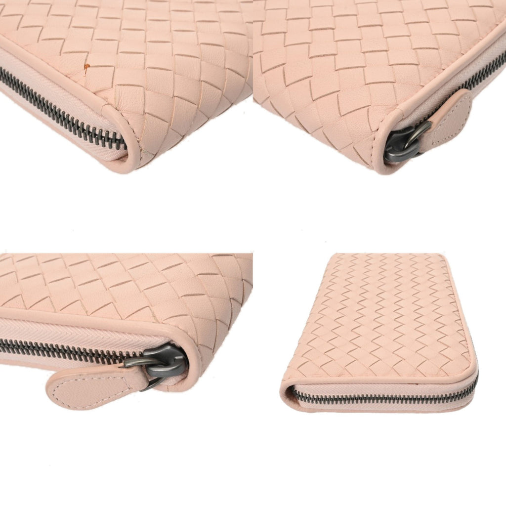 Bottega Veneta Baby Pink Leather Long Wallet (Bi-Fold) (Pre-Owned)