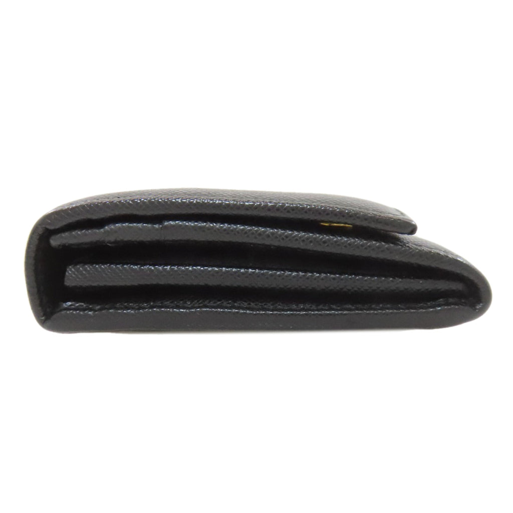 Prada Black Leather Long Wallet (Bi-Fold) (Pre-Owned)