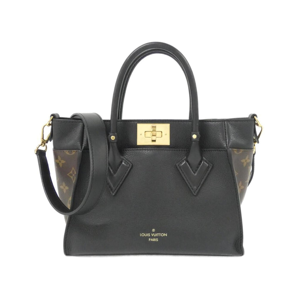 Louis Vuitton Black Coated Canvas Leather Handbag (Pre-Owned)