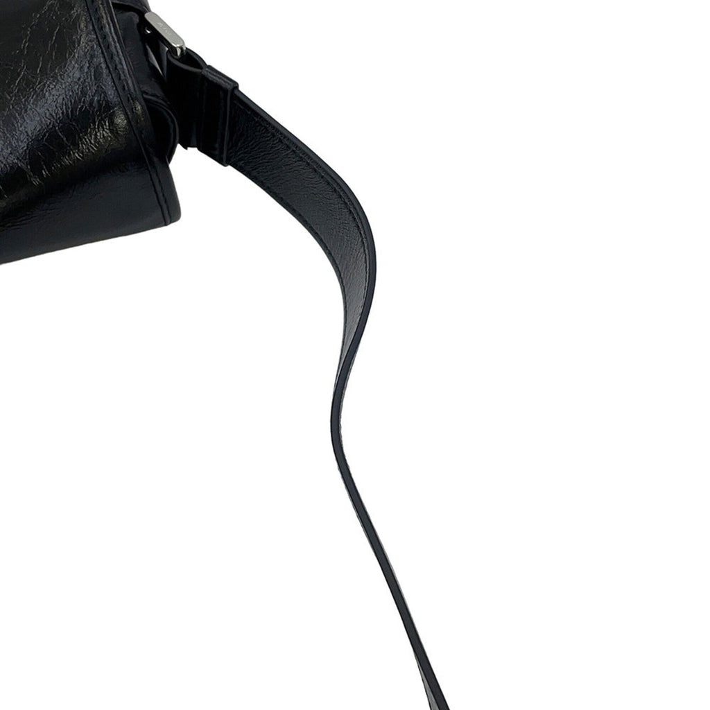 Prada Black Leather Handbag Shoulder Bag (Pre-Owned)