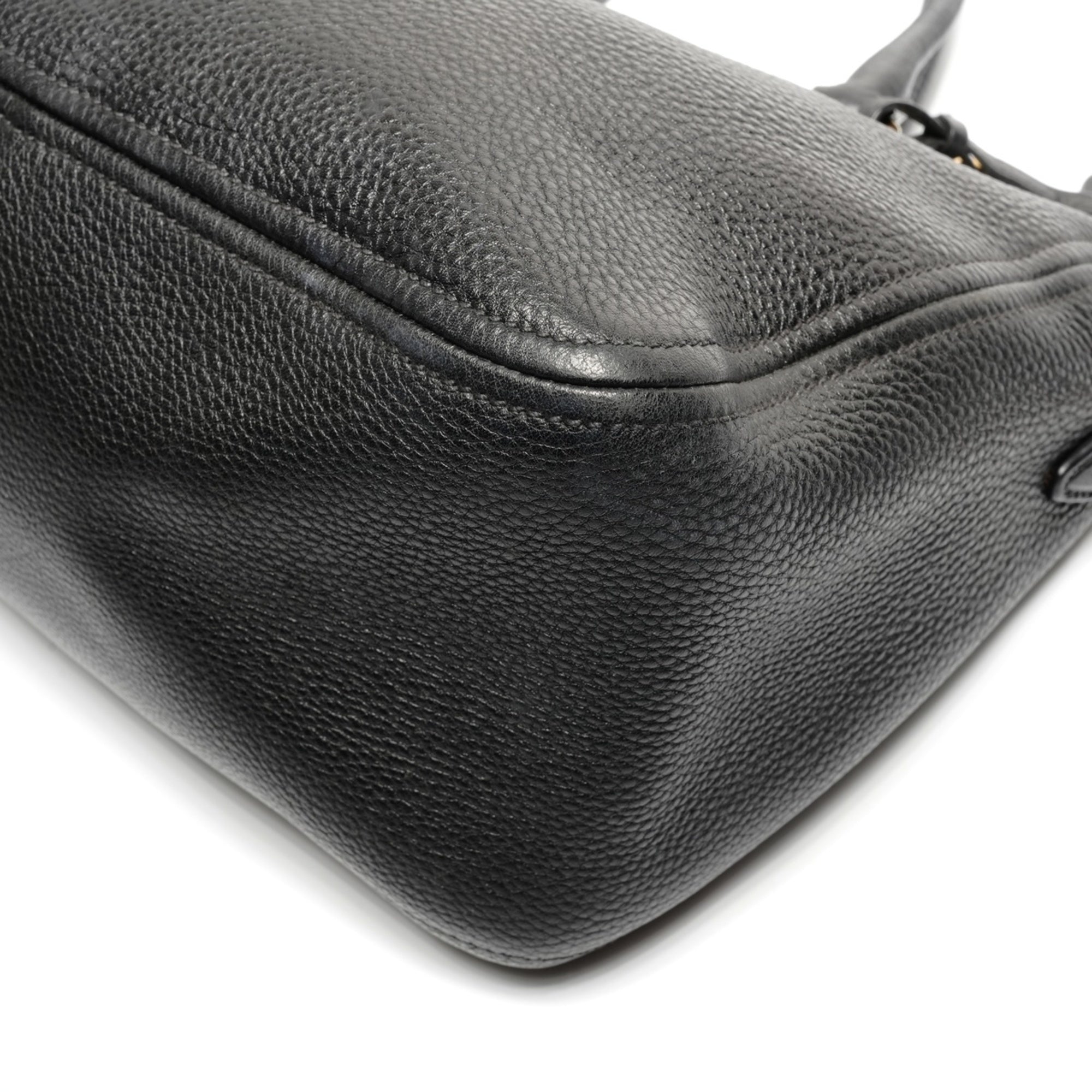 Prada Black Leather Handbag (Pre-Owned)