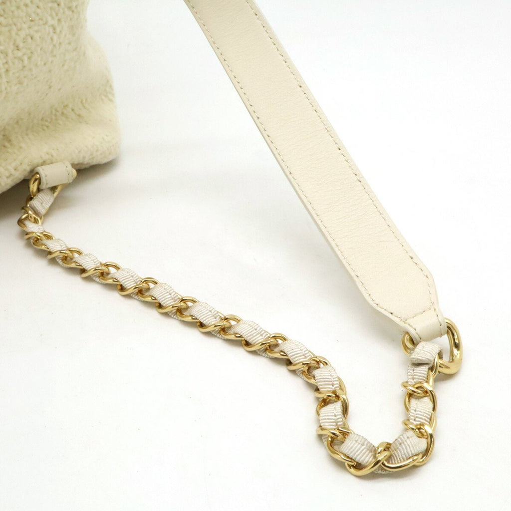 Chanel Ivory Light Beige Leather Backpack Shoulder Bag (Pre-Owned)