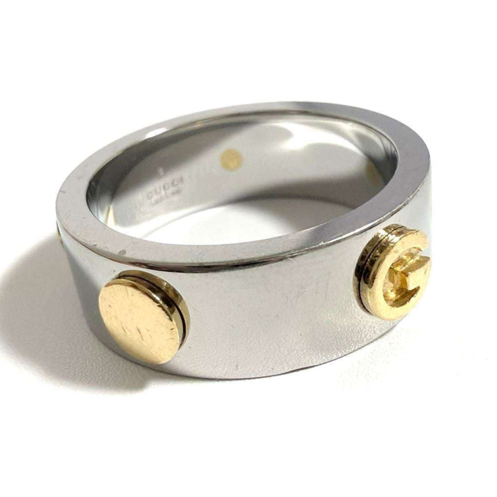 Gucci Gold Plating Stainless Steel Band Ring (Pre-Owned)